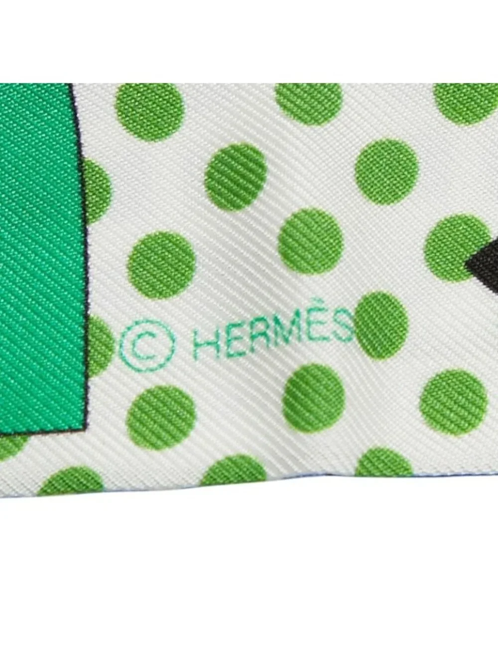 ★SOLD★ Hermes Cavalier en Formes Scarf White Multicolor - Picture 4 of 4
